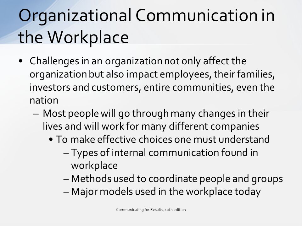 The importance of successful communication in the workplace